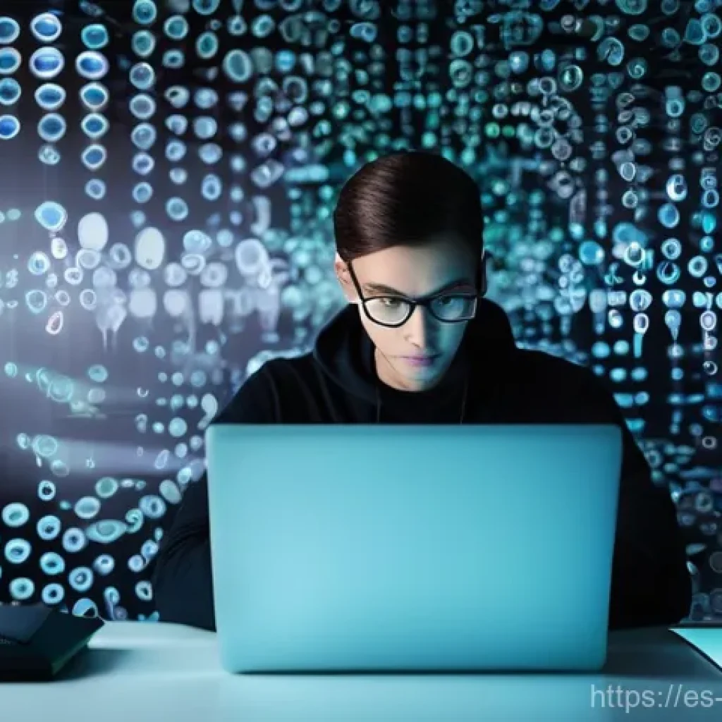 사이버보안에서 발생할 수 있는 실수와 예방책 - **Digital Fortress of Passwords**
    *   **Subject:** A person in their late 20s to early 30s, look...