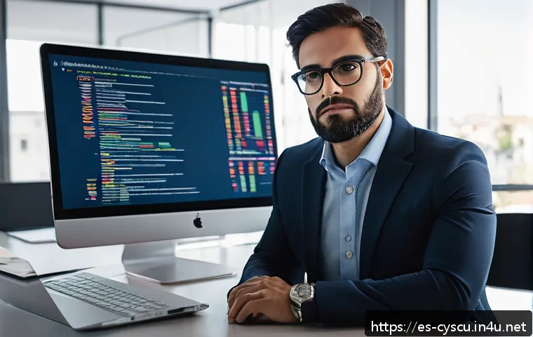 사이버보안 연봉협상 성공 전략 - A professional Spanish cybersecurity expert in a modern office setting, reviewing detailed salary re...